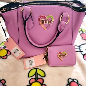 Juicy couture handbag and card wallet